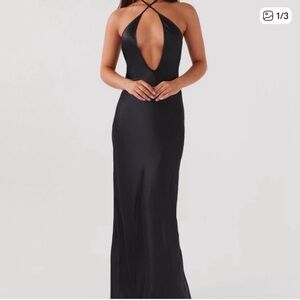 Peppermayo Elegant Black Evening Gown